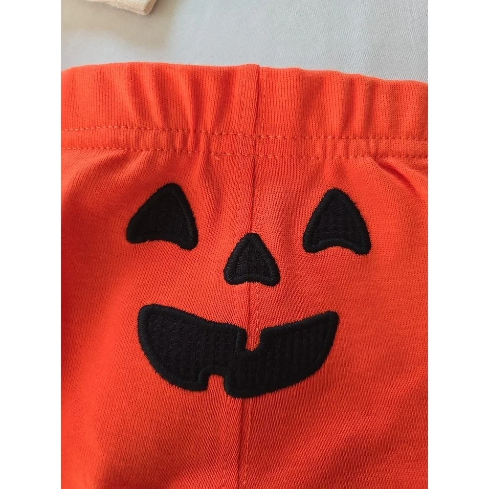 Nwt Carters Baby Boy 6 Months Pumpkin 1st Halloween Outfit Pants‎ Bodysuit Fall